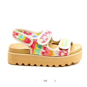 Colorful Platform Sandals